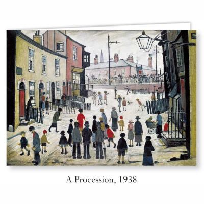 A Procession by L S Lowry